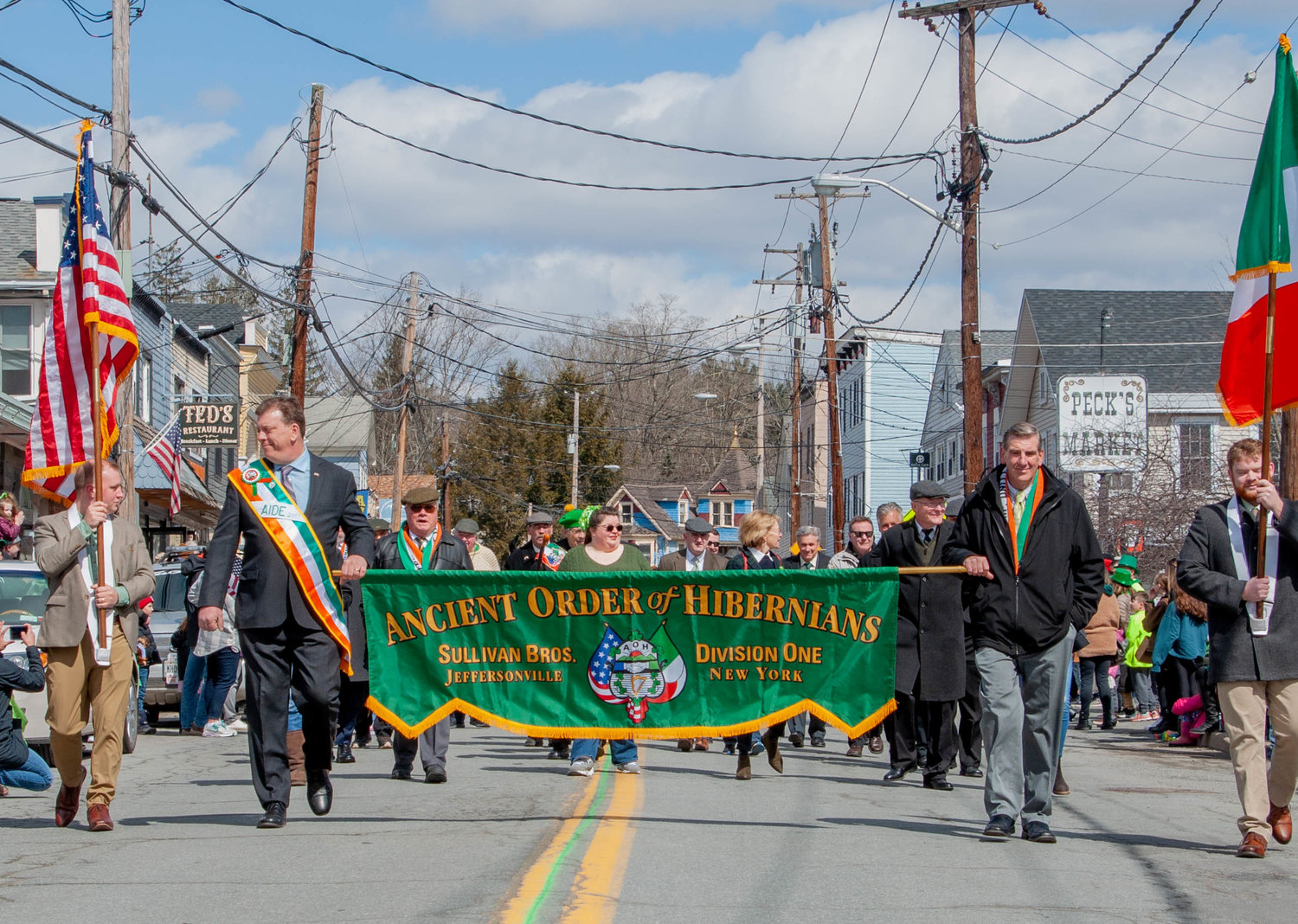 The Jeffersonville St. Patrick's Day Parade was hosted by the Ancient Order of Hypernians Sullivan Brothers.